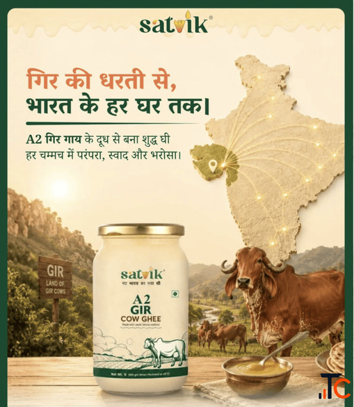 Buy Pure A2 Gir Cow Ghee Online Satvik Ghee