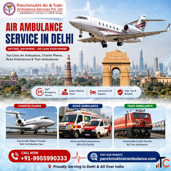 Get Easy Patient Transfer by Panchmukhi Air Ambulance Service in Delhi
