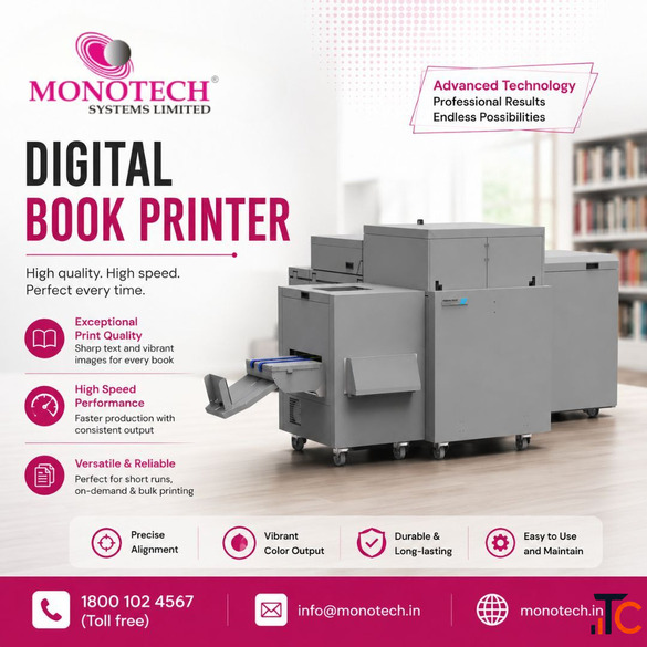 Get Efficient Digital Book Printer by Monotech