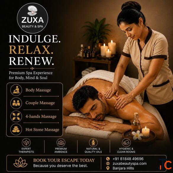 Best Spa in Banjara Hills Hyderabad Body Massage Starting 1499 Zuxa Beauty Spa