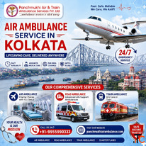 Get Safe Convenient Patients by Panchmukhi Air Ambulance Service in Kolkata