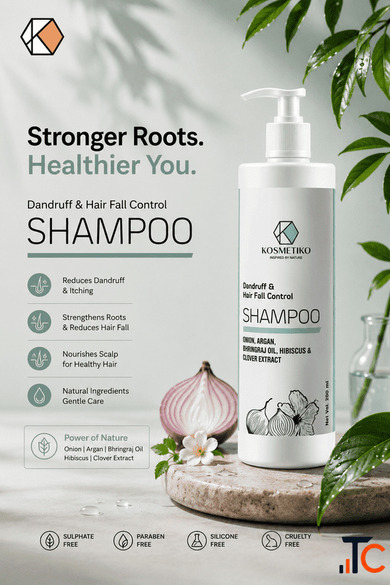 Dandruff Hair Fall Control Shampoo for Stronger Healthier Hair