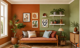 Creative Tricolour Inspired Wall Accents for Stylish Indian Homes - Indicus Paints