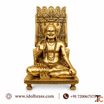 Raghuvendra Swamy Brass Idol 4.7 Inch for Home Pooja