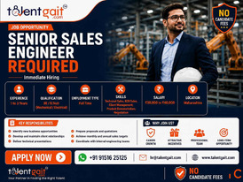 Senior Sales Engineer Jobs in Maharashtra Immediate Hiring TalentGait