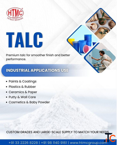 Top Talc Powder Manufacturers in India HTMC Group