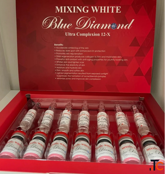 MIXING WHITE BLUE DIAMOND