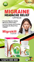 Hashmi Migrokill Capsule Herbal Support for Migraine Headache Relief