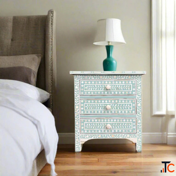 Bone Inlay Mirror Frame