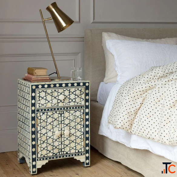 Bone Inlay Mirror Frame