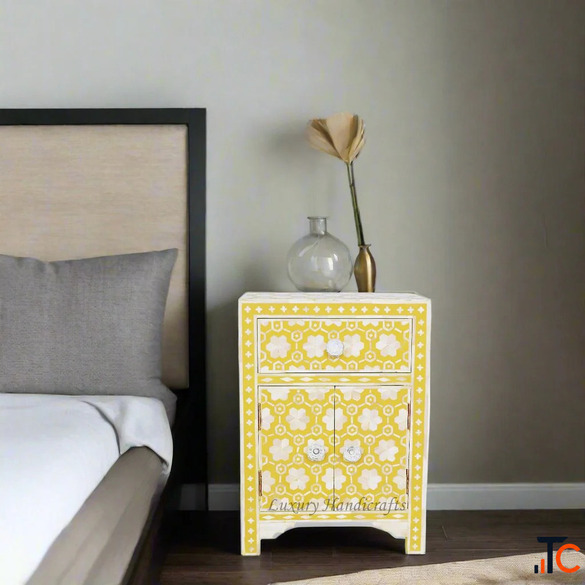 Bone Inlay Mirror Frame