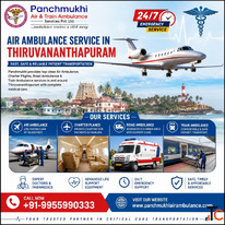 The Panchmukhi Air Ambulance Service in Thiruvananthapuram Is Available 24 Hours