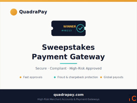 Sweepstakes Payment Gateway High-Risk Processing - QuadraPay