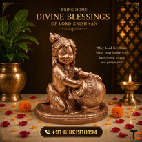 Krishna with Butter 3"H