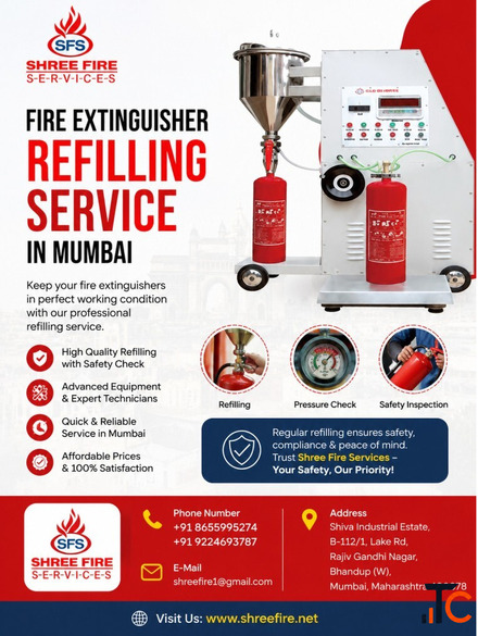 Fire Extinguisher Refilling services in Mumbai Shree Fire Services