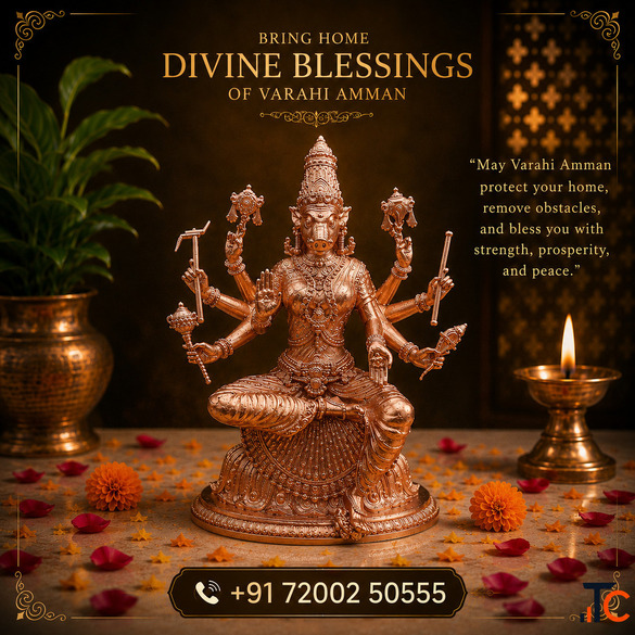 Buy Varahi Amman Bronze Idol Handcrafted Varahi Devi Statue for Pooja Room