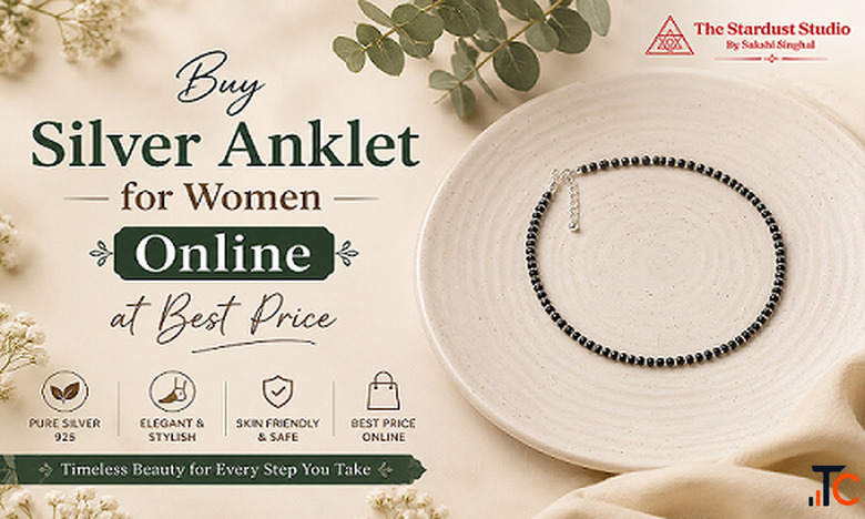 Buy Silver Anklet for Women Online at Best Price The Stardust Studio