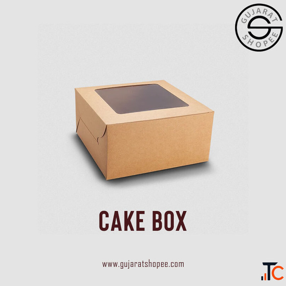 Buy Cake Packaging Boxes with Window and Handles at Gujarat Shopee
