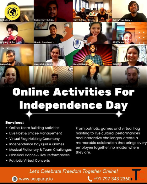 Virtual Independence Day Celebration Ideas in Office