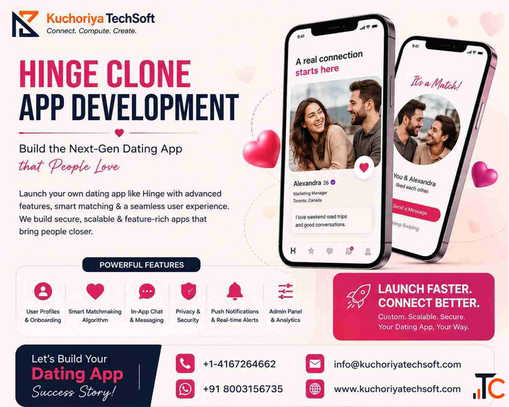 Professional Hinge Clone App Development Company for Dating Startups