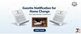 Gazette Notification for Name Change Vakil India