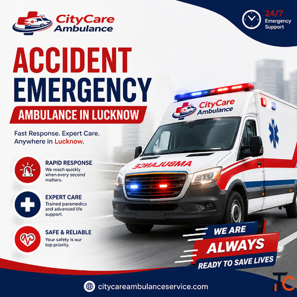 Accident Emergency Ambulance in Lucknow