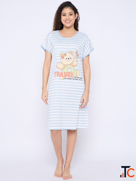 Shop premium cotton women nighty from Camey. Soft breathable lightweight and stylish nightwear for w