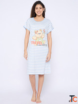 Shop premium cotton women nighty from Camey. Soft breathable lightweight and stylish nightwear for w