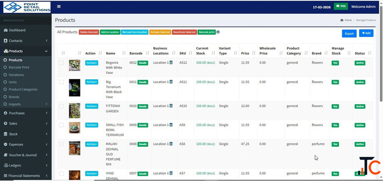 Best Supermarket ERP Software Point Retail Solution