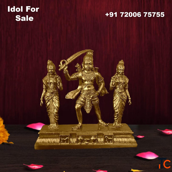 Brass Madurai Veeran Idol for Sale Premium Brass God Idol