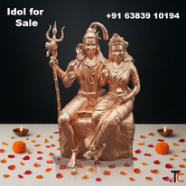 Shivan Parvathi idol 5"H