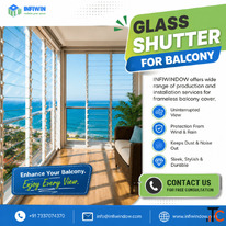 Glass Shutters for Balcony with Modern Style
