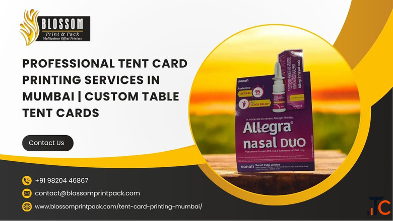 Professional Tent Card Printing Services in Mumbai Custom Table Tent Cards