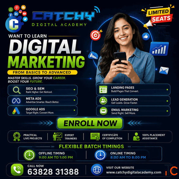 Catchy Digital Marketing Training with Affordable Fees Coimbatore