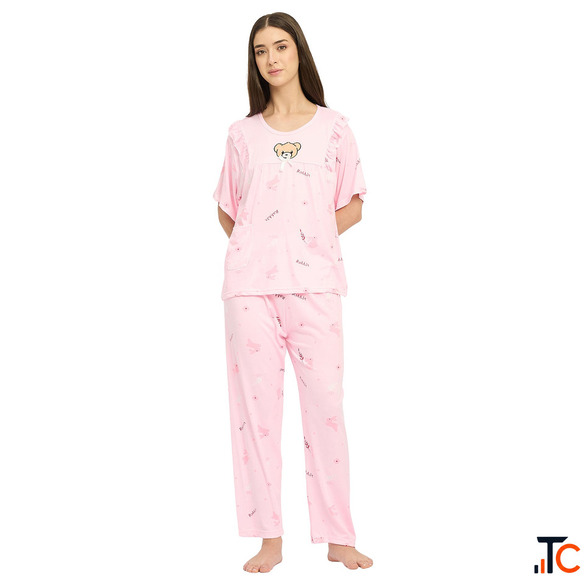 Buy Premium Women Night Suit Online in India Soft Cotton Ladies Nightwear Printed Night Suits Sleepw