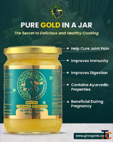 Pure Ghee for Healthy Cooking Daily Nutrition - Premium GirOrganic Traditional Desi Ghee