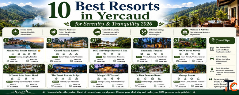 Relax and Serenity your Vacation at Mount Pico Resort in Yercaud
