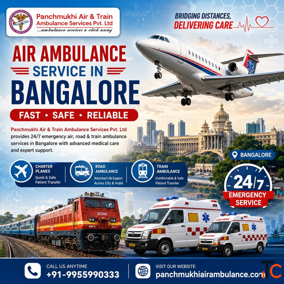 Book Panchmukhi Air Ambulance Service in Bangalore for a Safe and Secure Transfer of Your Patient