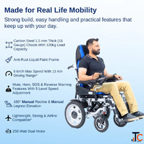 Advanced Electric Wheelchair for Effortless Mobility Aasraa