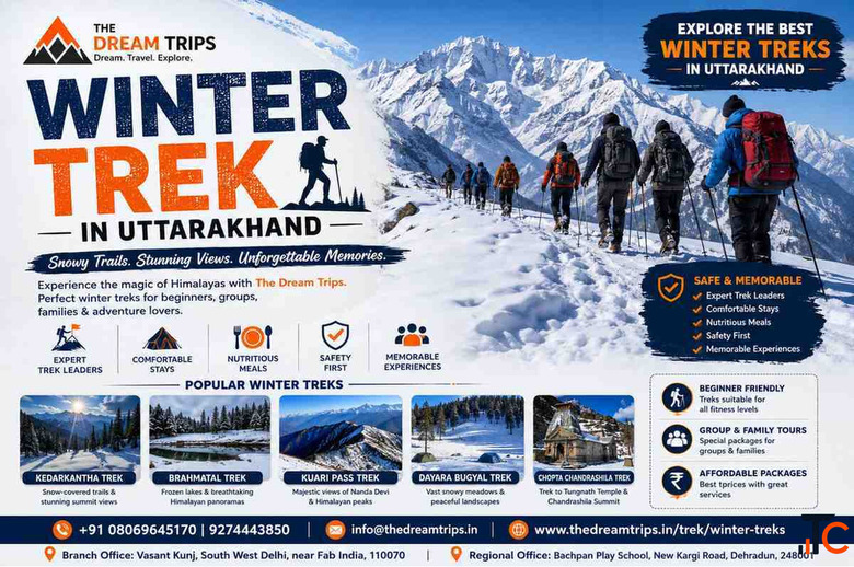 Winter Trek in Uttarakhand - Affordable Snow Trek Packages The Dream Trips