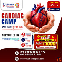 Cardiac Health Camp at Trust-in Hospital - Expert Heart Check-up for 1000
