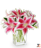 Lillies Boquet Buy Gifts and Petals Floral Bliss