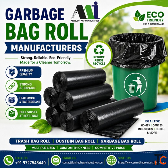 Premium Trash Bag Roll Dustbin Bag Roll Manufacturer