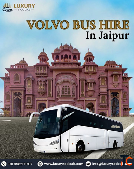 Volvo Bus in Jaipur Luxury Taxi Cab
