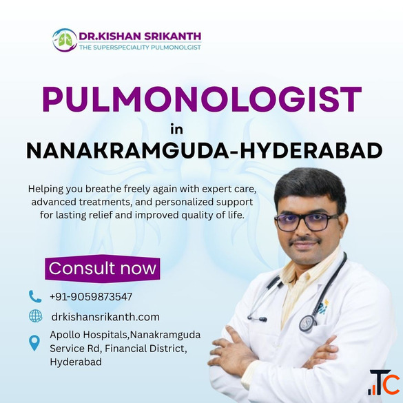 Pulmonologist in Hyderabad - Nanakramguda Dr. Kishan Srikanth Juvva