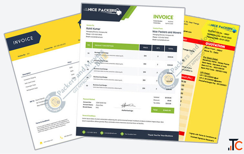 Packers and Movers Bill Hyderabad - Get Genuine Shiting Invoice
