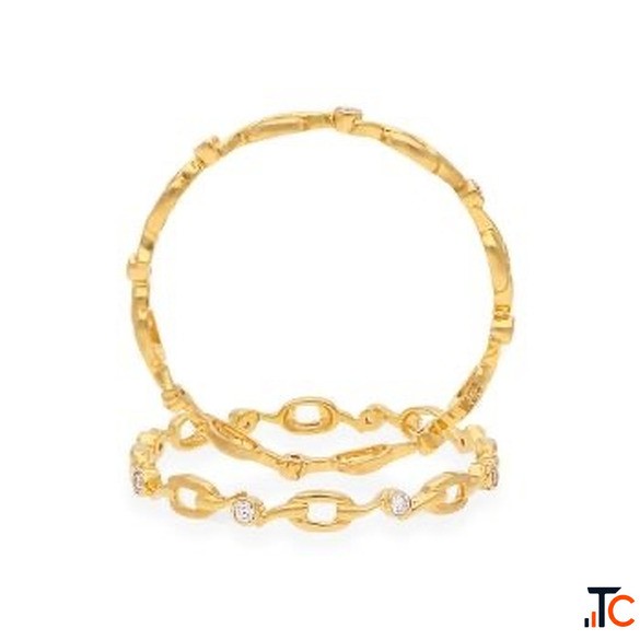 Premium 2 Gold Bangles in 10 Grams CMR Jewellery