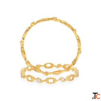 Premium 2 Gold Bangles in 10 Grams CMR Jewellery