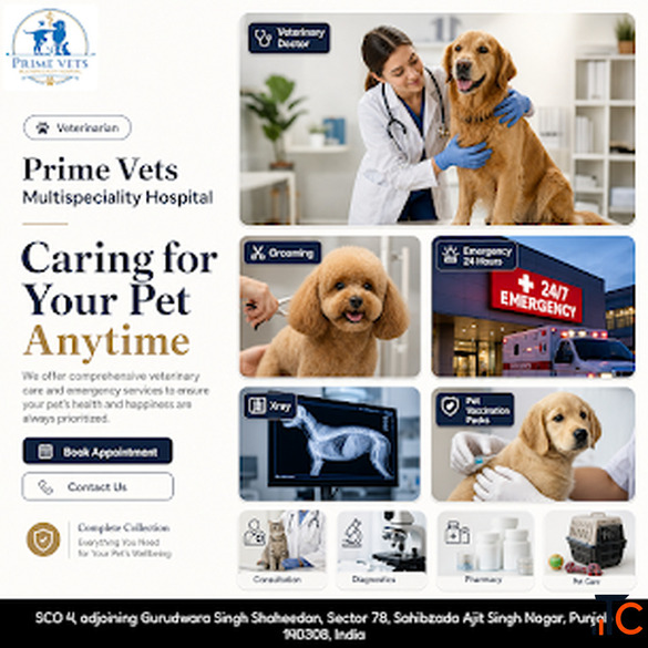 Pet Doctor in Mohali Prime Vets Multispeciality Hospital