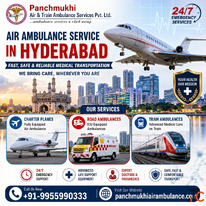 Panchmukhi ICU Air Ambulance in Hyderabad - Lifesaving Journey with ICU and CCU